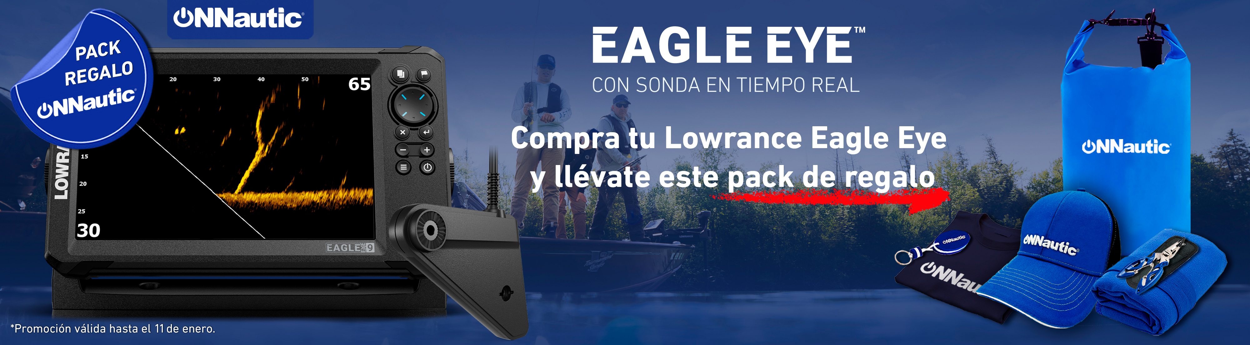 Promoción válida hasta el 11 de enero para los modelos Lowrance Eagle de 4", 5", 7" y 9". 